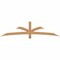 Ekena Millwork Davenport Timber Gable Bracket, Western Red Cedar, 84"W x 21"H x 1 1/2"D x 3 1/2"F, 6/12 Pitch GBW084X21X0204DAV00SWR - alternate 1